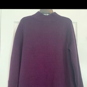 NWT Grace Elements L Burgundy Long Sweater